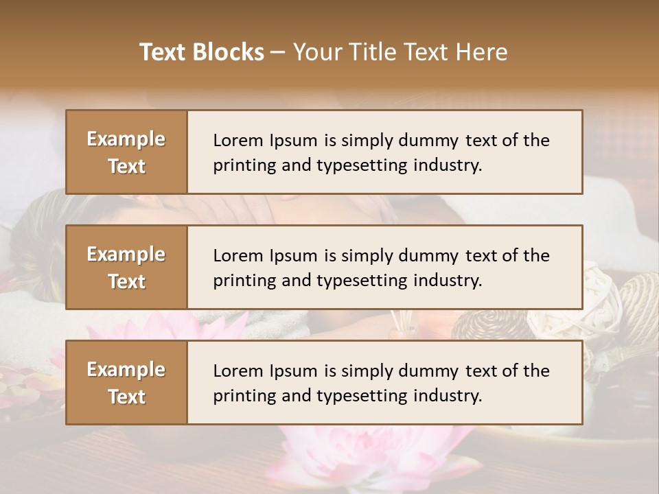 A Woman Getting A Back Massage At A Spa PowerPoint Template