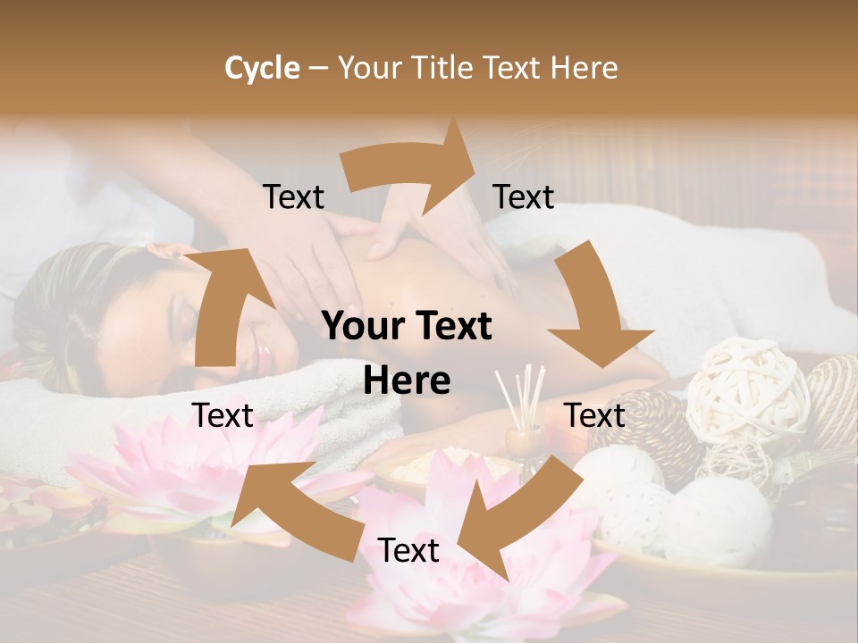 A Woman Getting A Back Massage At A Spa PowerPoint Template
