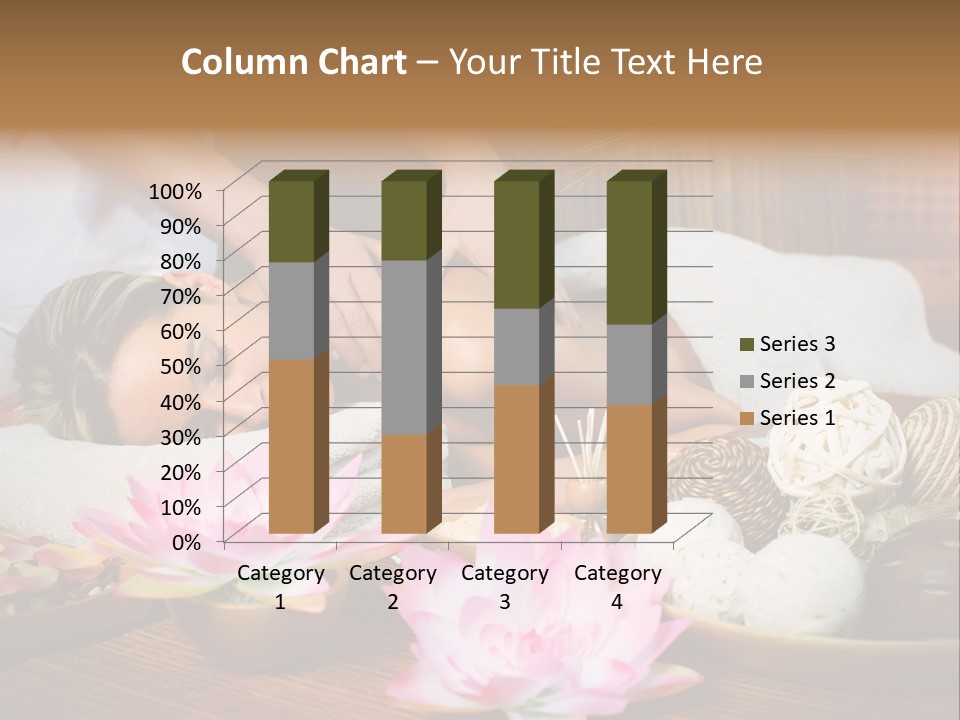 A Woman Getting A Back Massage At A Spa PowerPoint Template