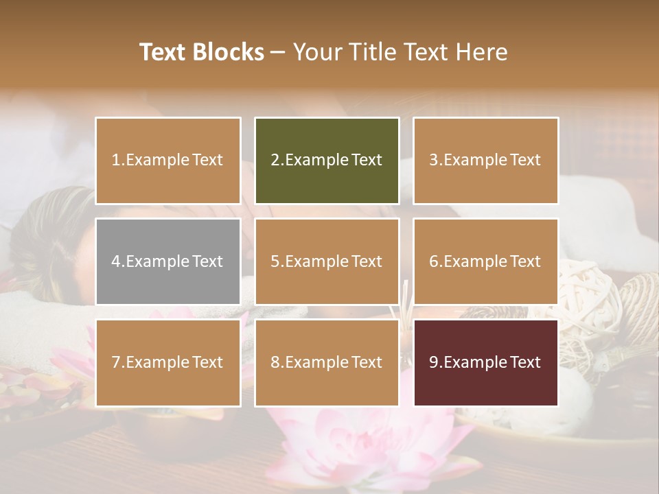 A Woman Getting A Back Massage At A Spa PowerPoint Template