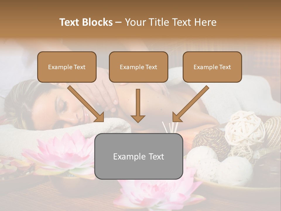 A Woman Getting A Back Massage At A Spa PowerPoint Template