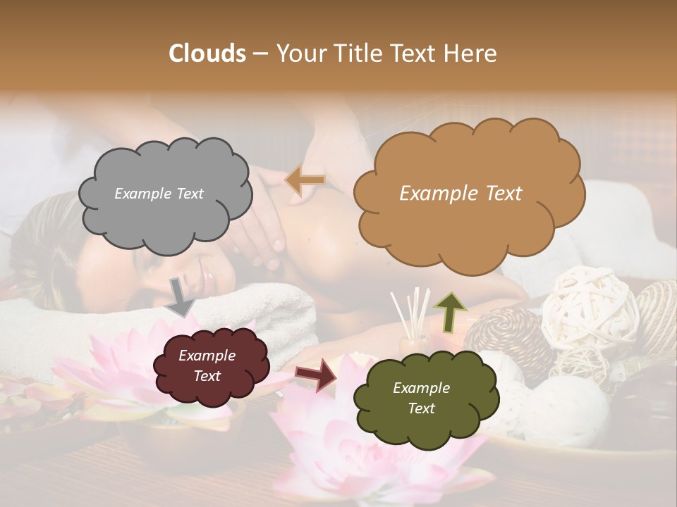 A Woman Getting A Back Massage At A Spa PowerPoint Template