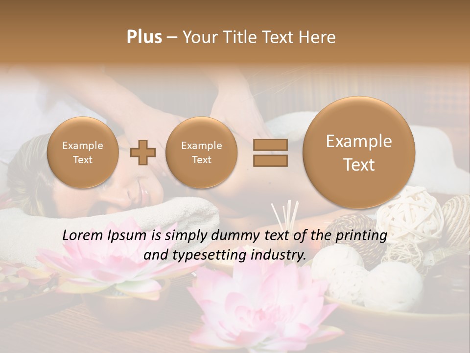 A Woman Getting A Back Massage At A Spa PowerPoint Template