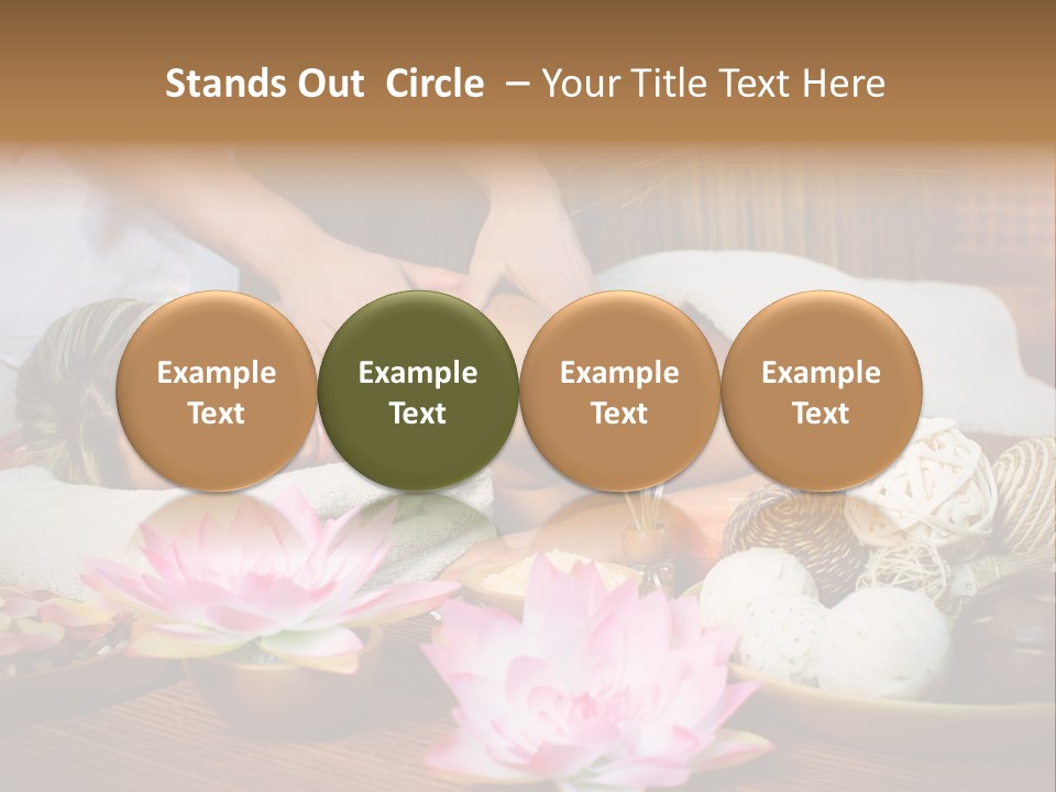 A Woman Getting A Back Massage At A Spa PowerPoint Template