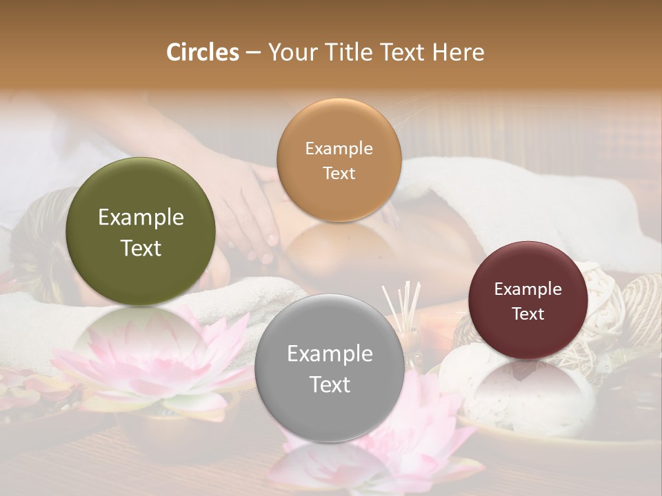 A Woman Getting A Back Massage At A Spa PowerPoint Template