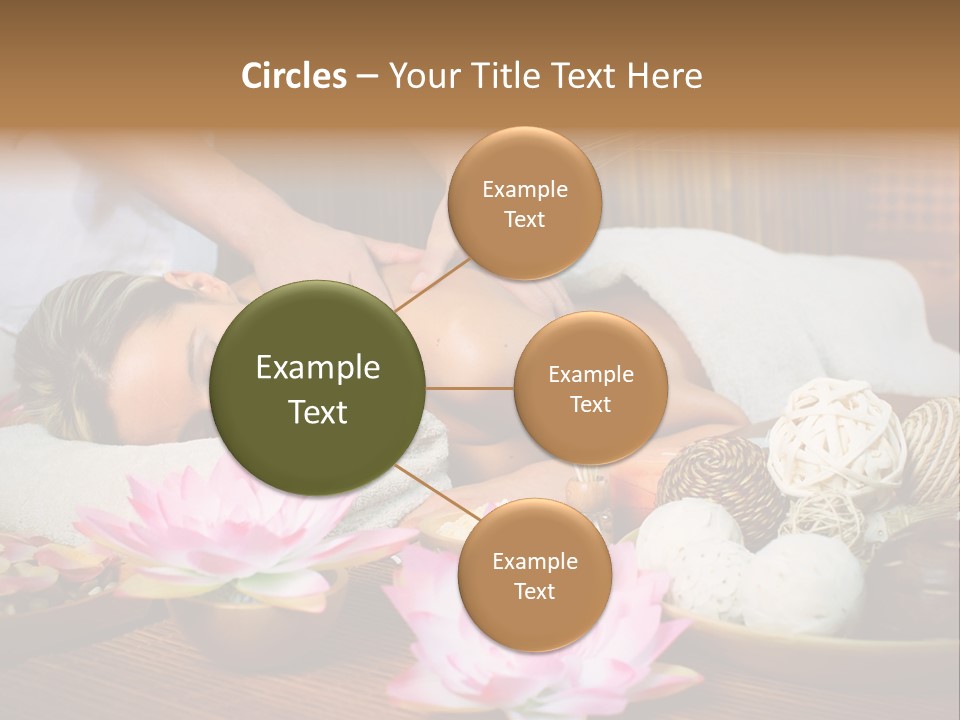 A Woman Getting A Back Massage At A Spa PowerPoint Template