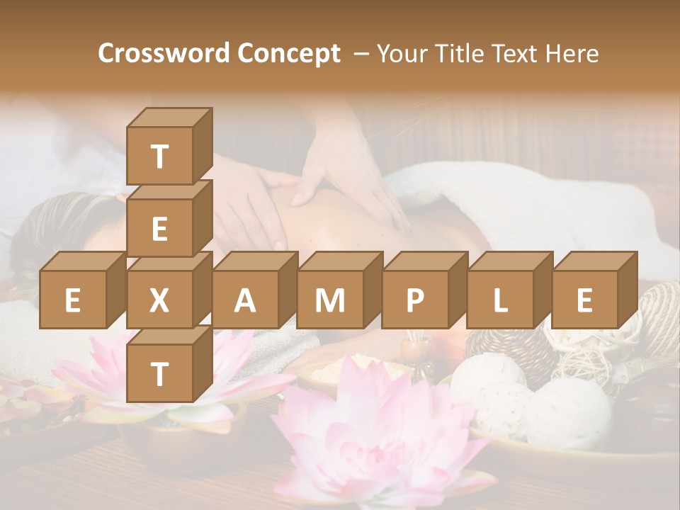 A Woman Getting A Back Massage At A Spa PowerPoint Template