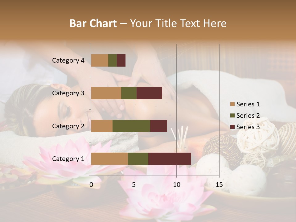 A Woman Getting A Back Massage At A Spa PowerPoint Template