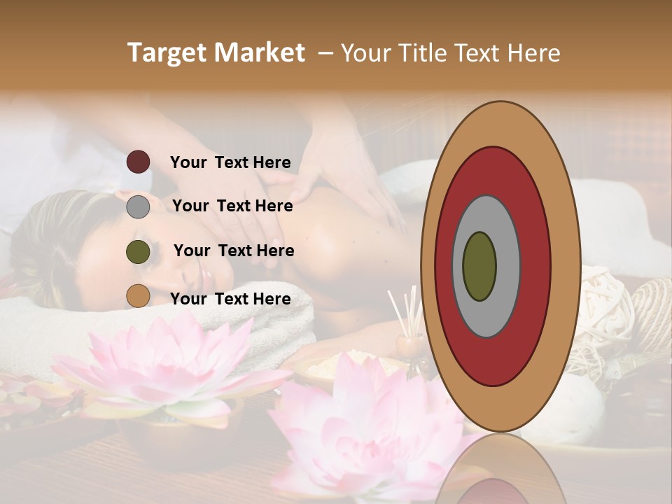 A Woman Getting A Back Massage At A Spa PowerPoint Template