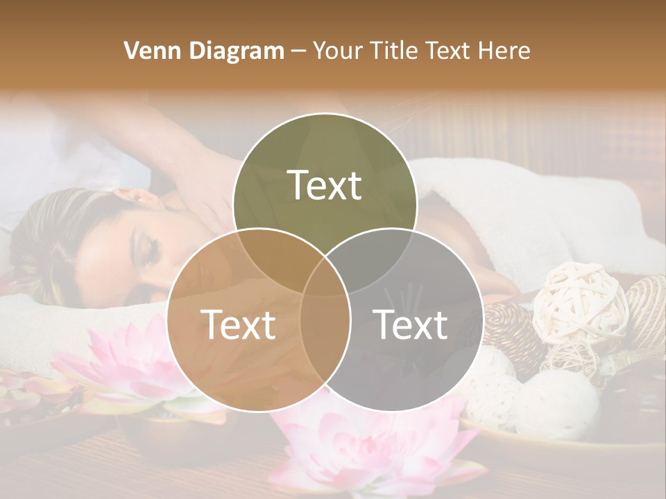 A Woman Getting A Back Massage At A Spa PowerPoint Template
