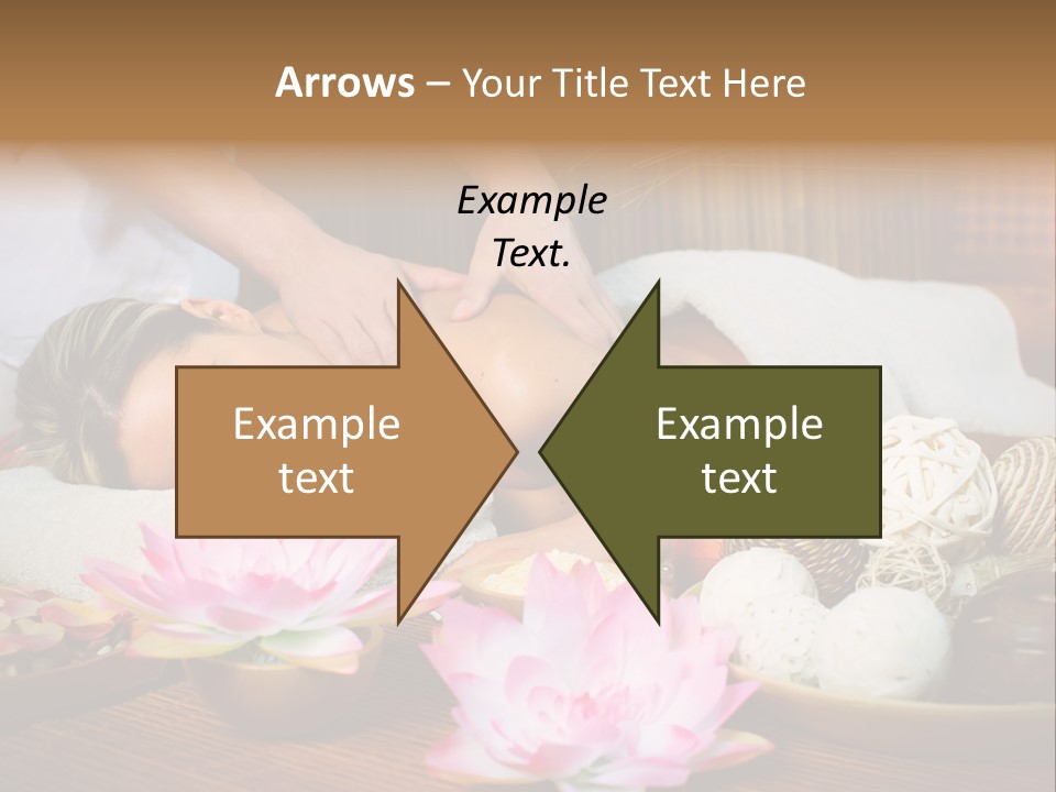 A Woman Getting A Back Massage At A Spa PowerPoint Template