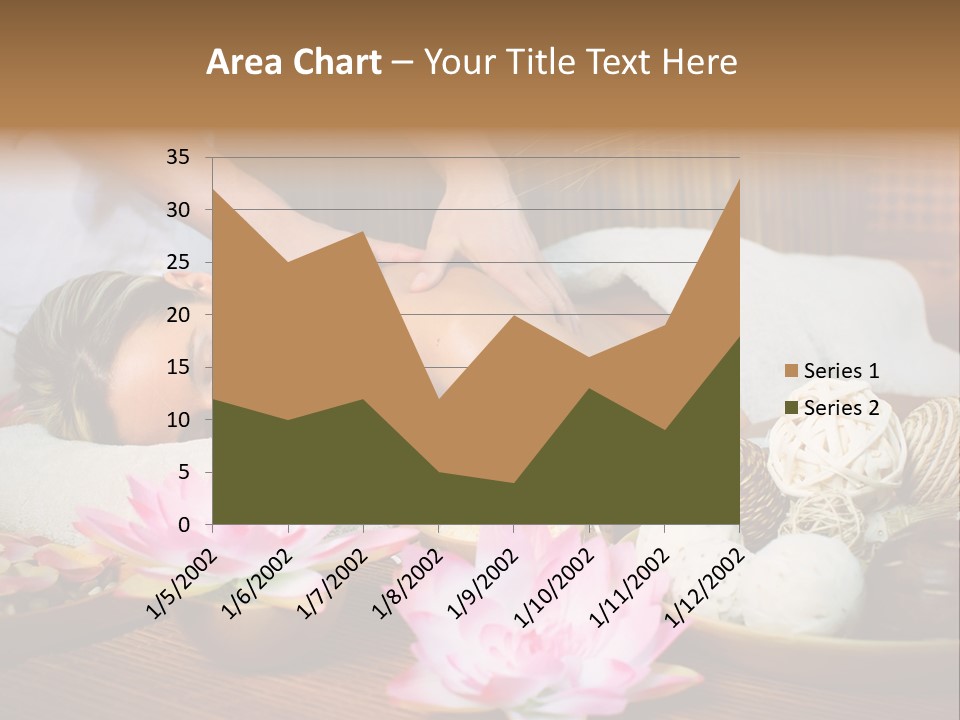 A Woman Getting A Back Massage At A Spa PowerPoint Template