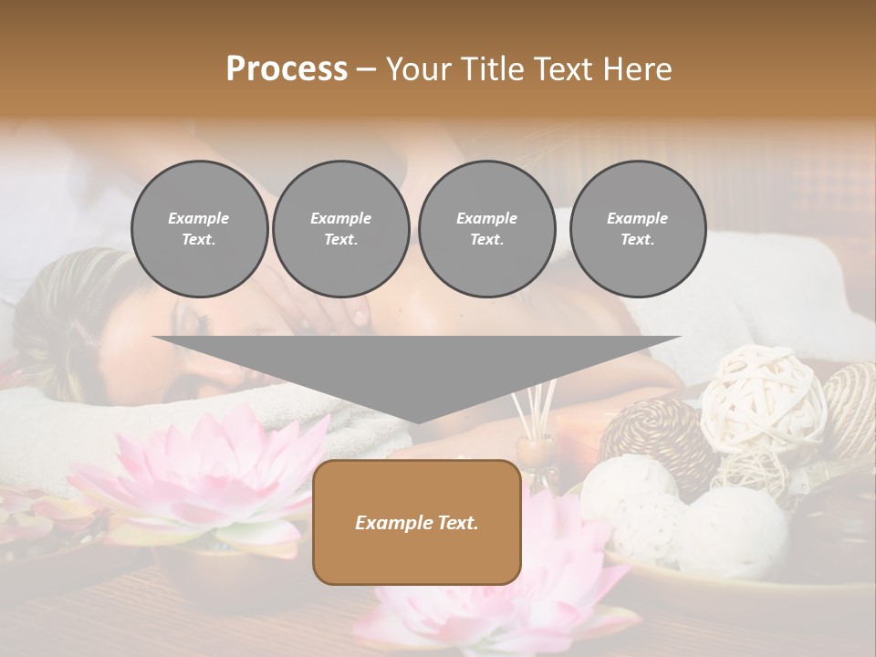 A Woman Getting A Back Massage At A Spa PowerPoint Template
