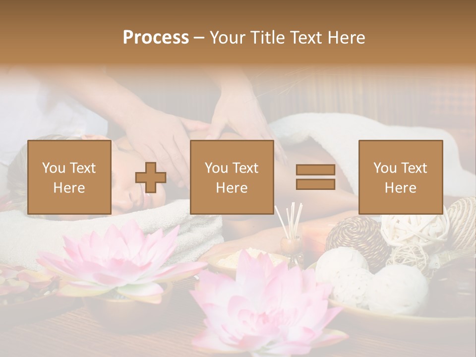 A Woman Getting A Back Massage At A Spa PowerPoint Template