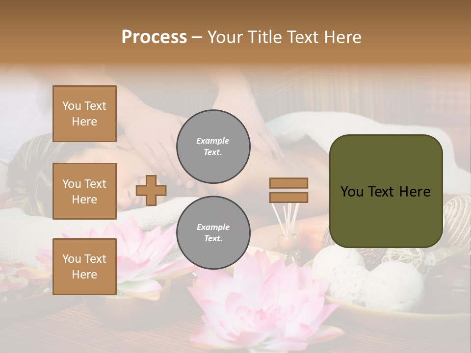 A Woman Getting A Back Massage At A Spa PowerPoint Template