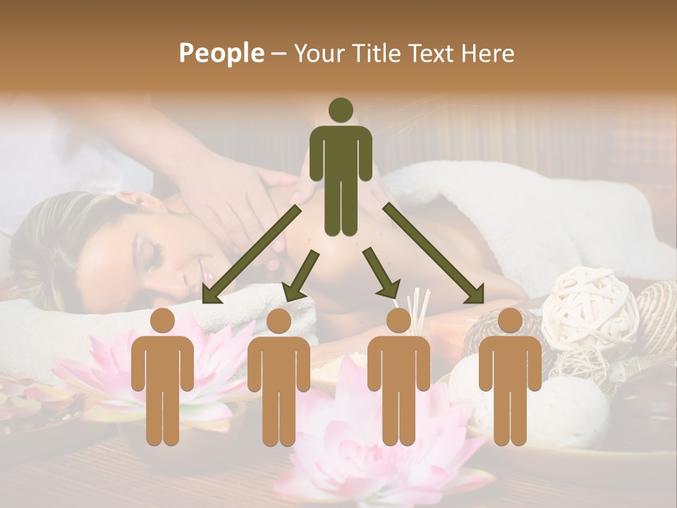 A Woman Getting A Back Massage At A Spa PowerPoint Template