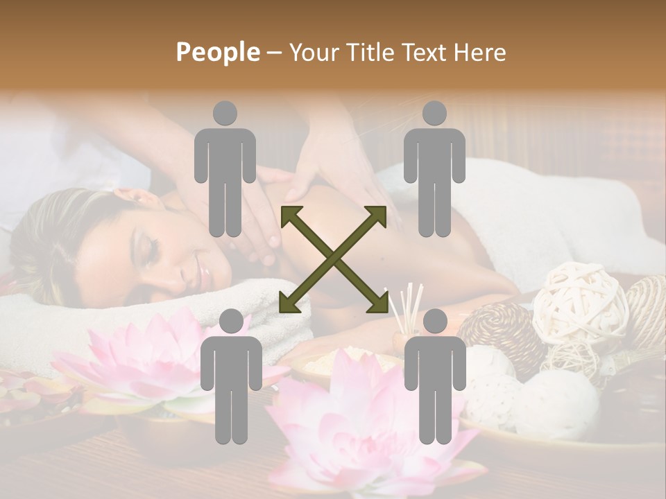 A Woman Getting A Back Massage At A Spa PowerPoint Template