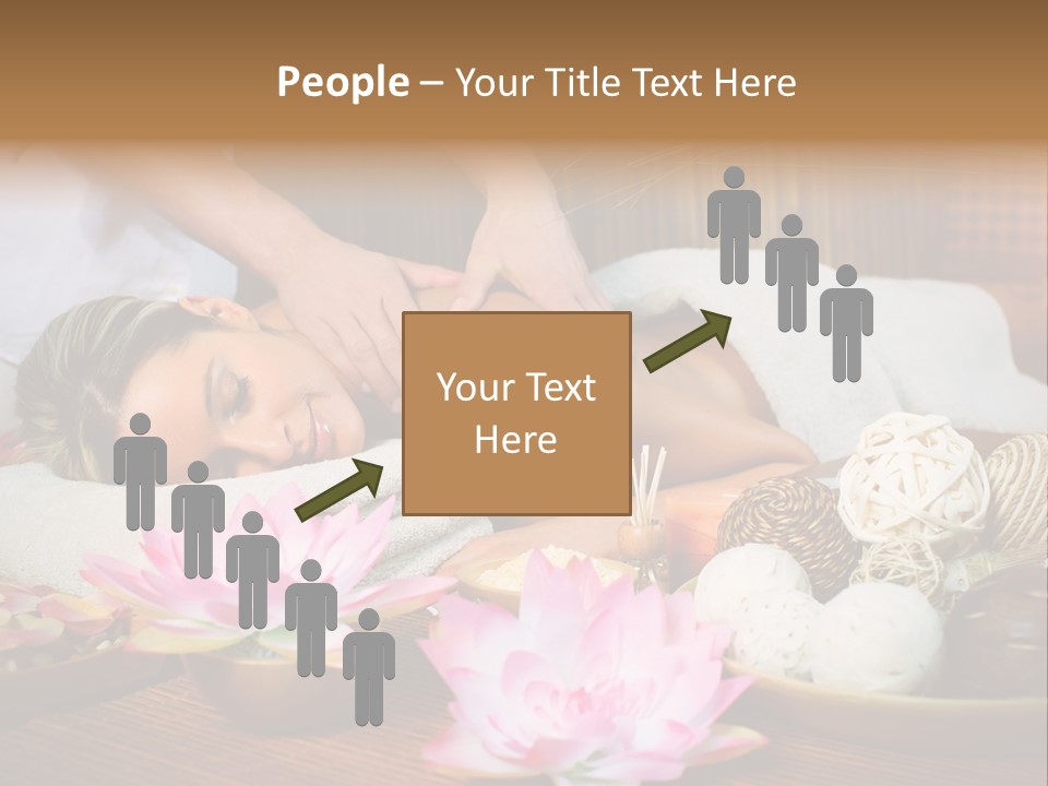 A Woman Getting A Back Massage At A Spa PowerPoint Template