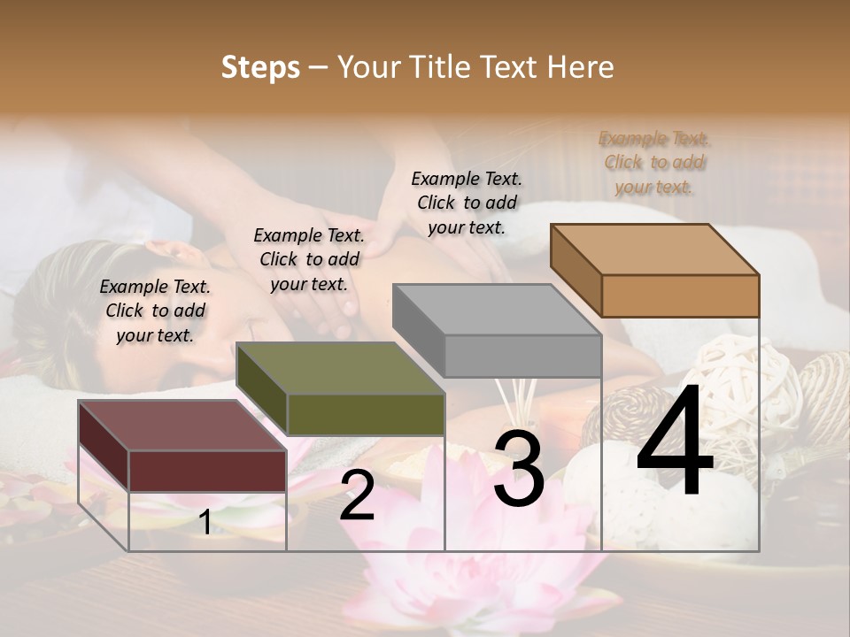 A Woman Getting A Back Massage At A Spa PowerPoint Template