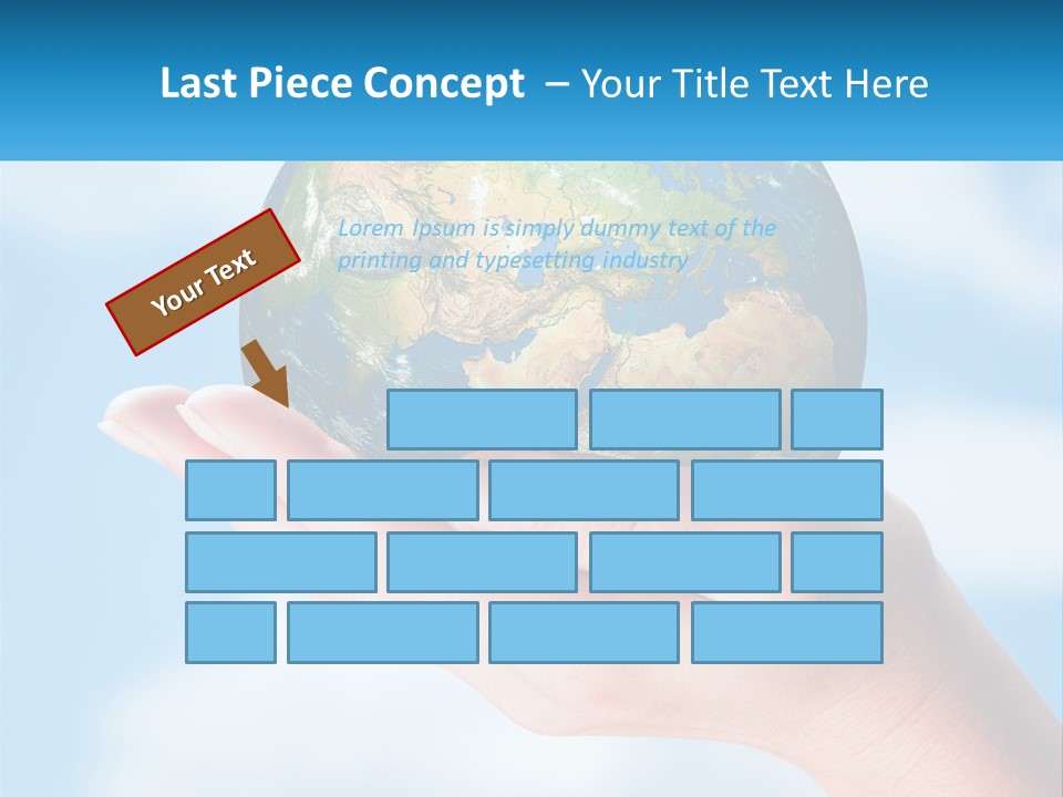 A Person Holding A Small Globe In Their Hand PowerPoint Template