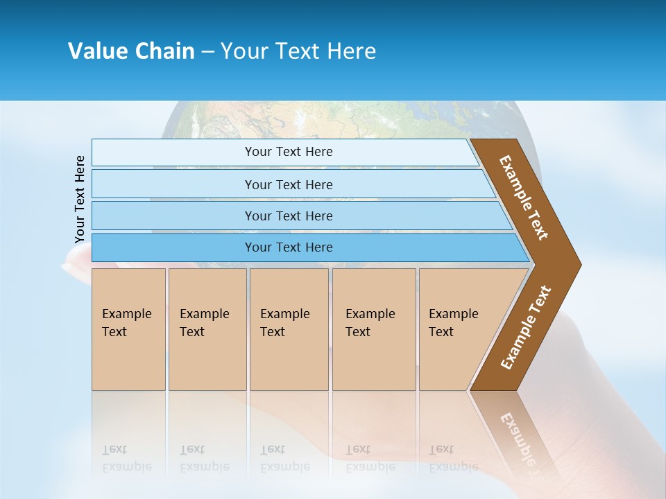 A Person Holding A Small Globe In Their Hand PowerPoint Template
