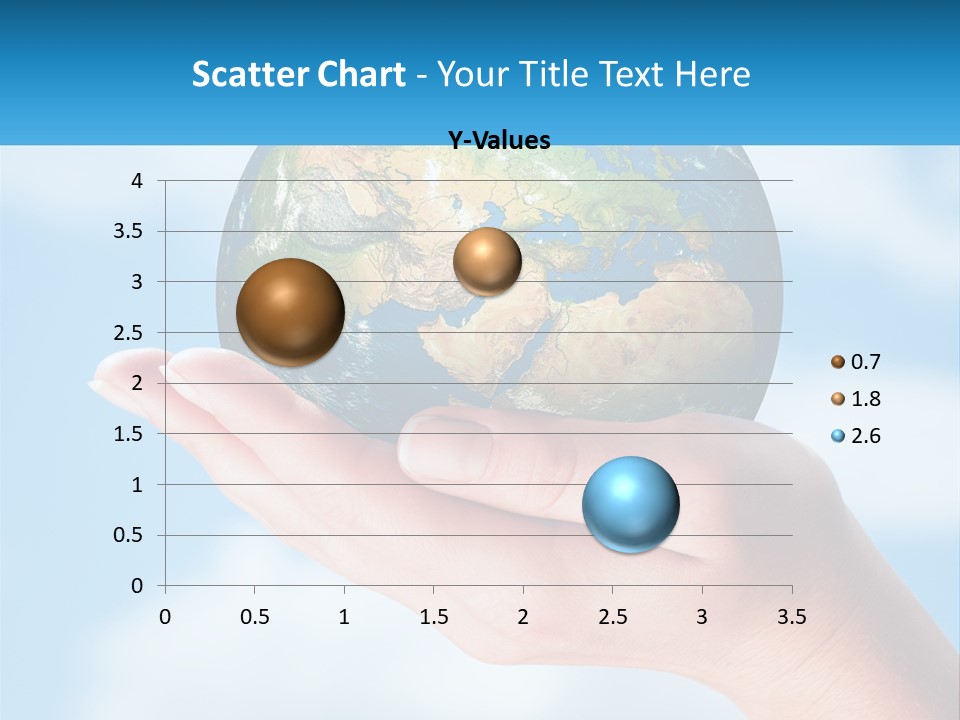 A Person Holding A Small Globe In Their Hand PowerPoint Template