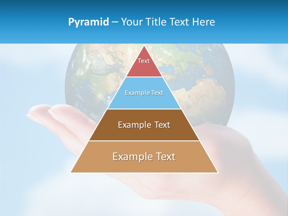 A Person Holding A Small Globe In Their Hand PowerPoint Template