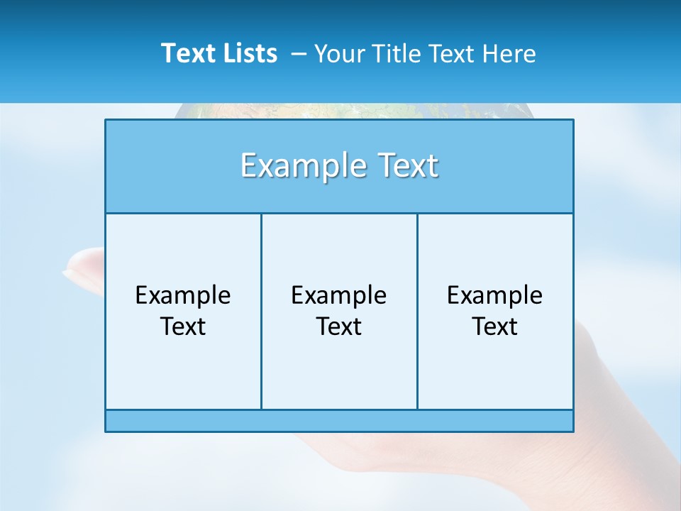 A Person Holding A Small Globe In Their Hand PowerPoint Template