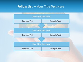 A Person Holding A Small Globe In Their Hand PowerPoint Template