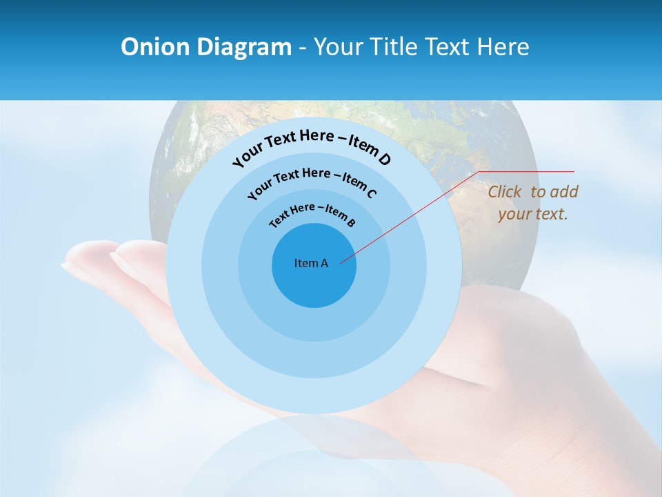 A Person Holding A Small Globe In Their Hand PowerPoint Template