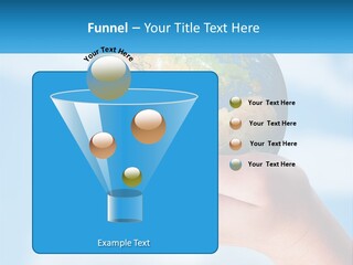 A Person Holding A Small Globe In Their Hand PowerPoint Template