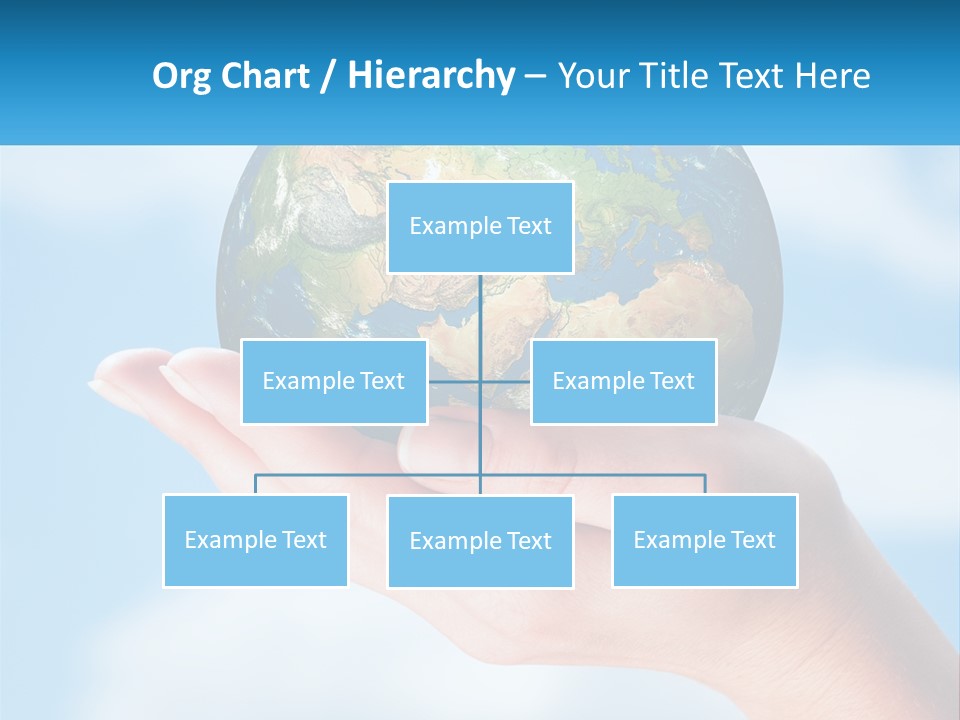 A Person Holding A Small Globe In Their Hand PowerPoint Template