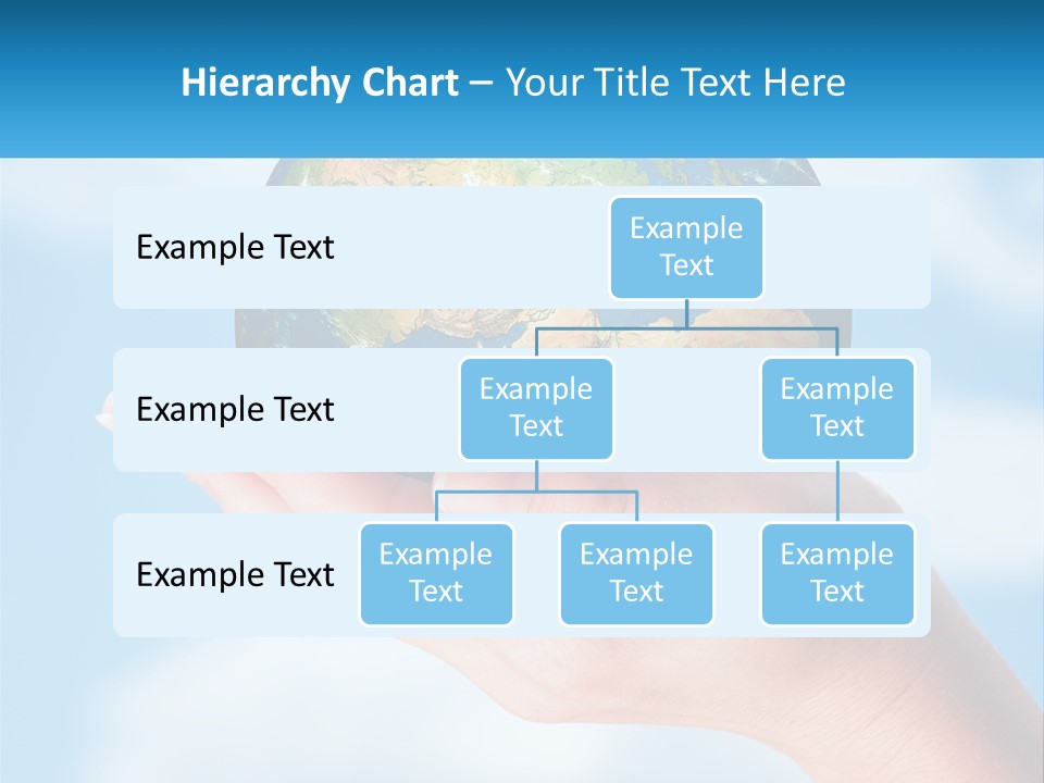 A Person Holding A Small Globe In Their Hand PowerPoint Template