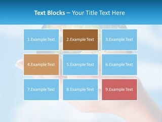 A Person Holding A Small Globe In Their Hand PowerPoint Template