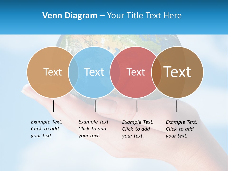 A Person Holding A Small Globe In Their Hand PowerPoint Template
