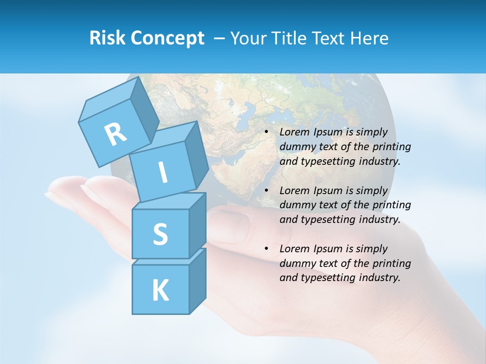 A Person Holding A Small Globe In Their Hand PowerPoint Template