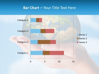 A Person Holding A Small Globe In Their Hand PowerPoint Template