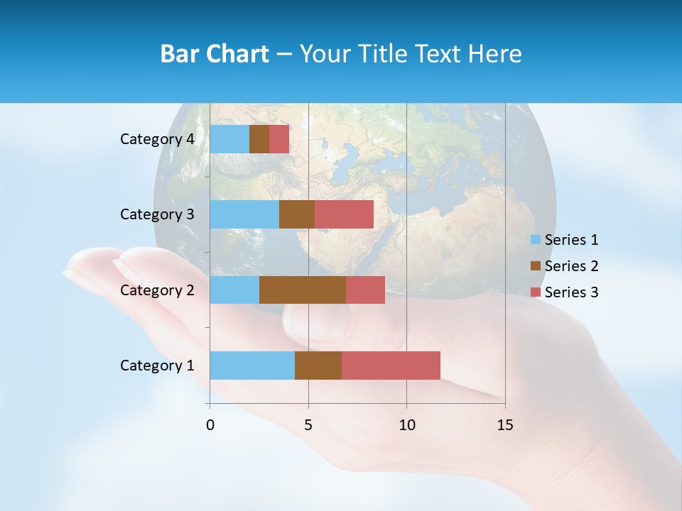 A Person Holding A Small Globe In Their Hand PowerPoint Template