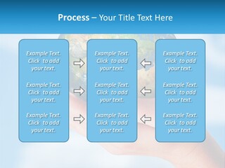 A Person Holding A Small Globe In Their Hand PowerPoint Template