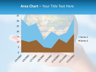 A Person Holding A Small Globe In Their Hand PowerPoint Template