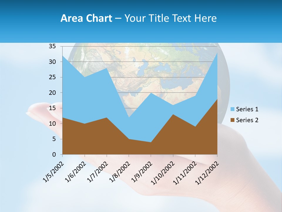 A Person Holding A Small Globe In Their Hand PowerPoint Template