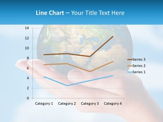 A Person Holding A Small Globe In Their Hand PowerPoint Template