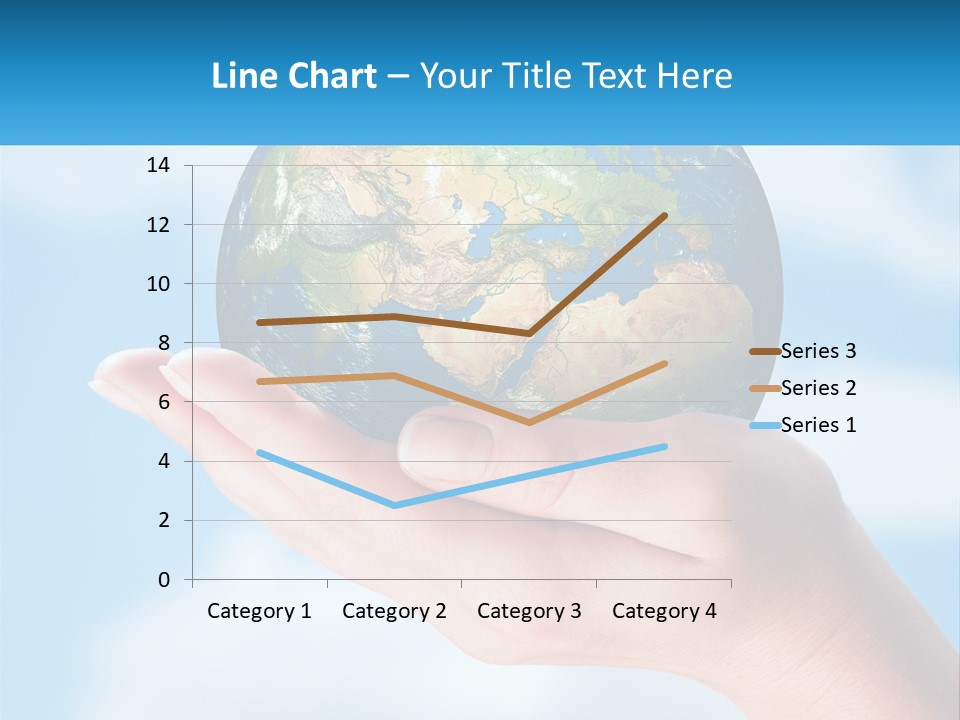 A Person Holding A Small Globe In Their Hand PowerPoint Template