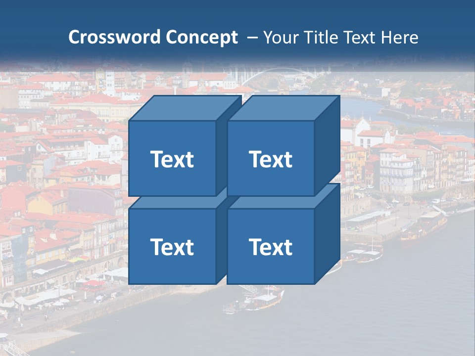 A Large Body Of Water With A City In The Background PowerPoint Template