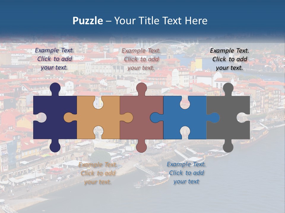 A Large Body Of Water With A City In The Background PowerPoint Template