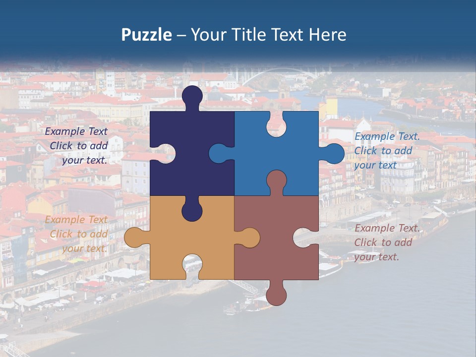 A Large Body Of Water With A City In The Background PowerPoint Template