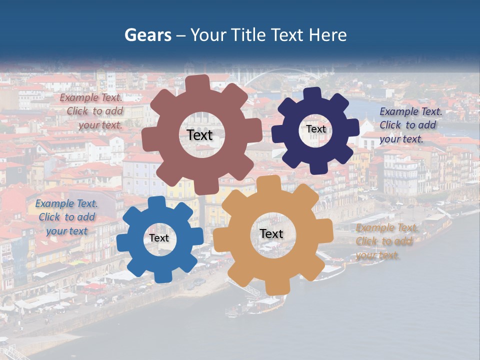 A Large Body Of Water With A City In The Background PowerPoint Template