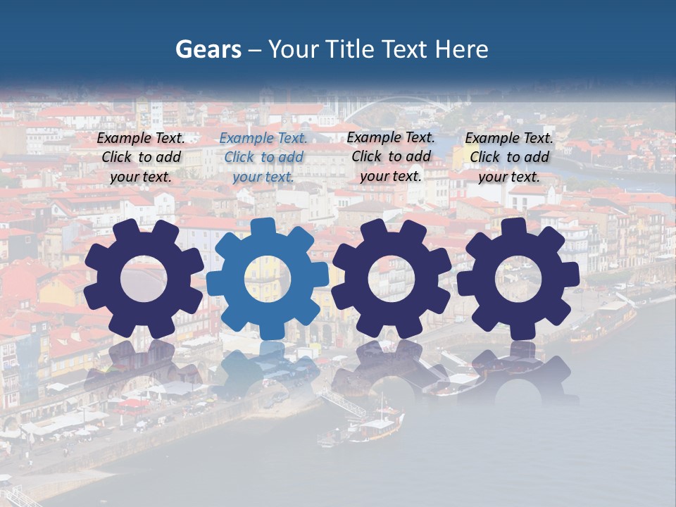 A Large Body Of Water With A City In The Background PowerPoint Template