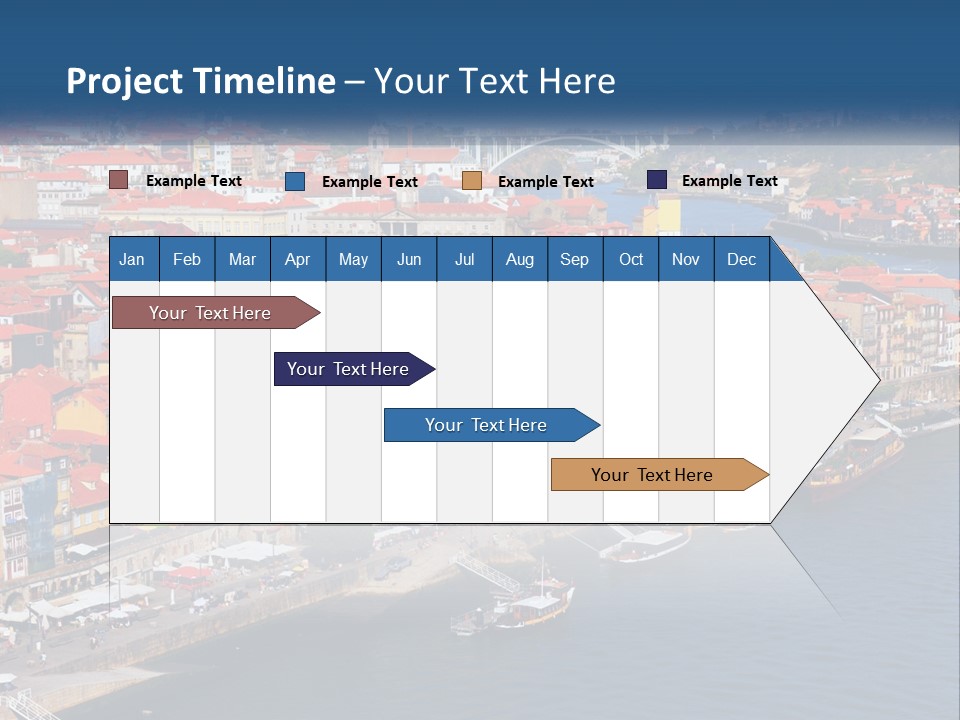 A Large Body Of Water With A City In The Background PowerPoint Template
