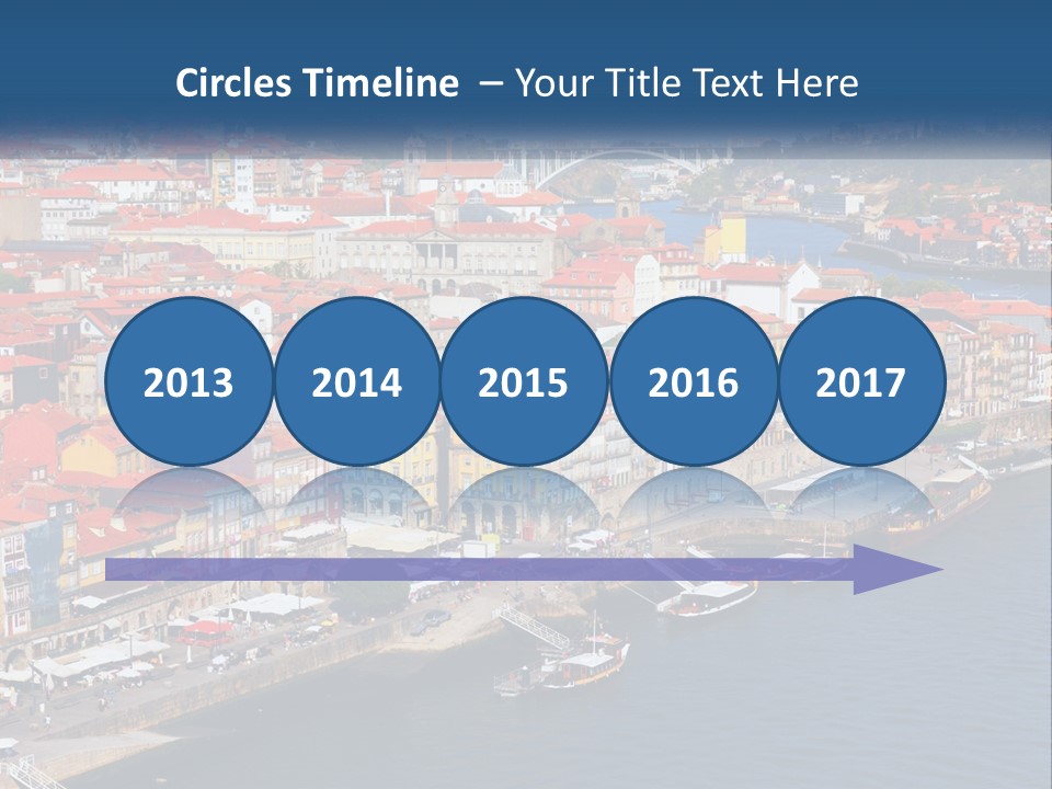 A Large Body Of Water With A City In The Background PowerPoint Template